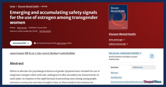 transgender genspect estrogen study